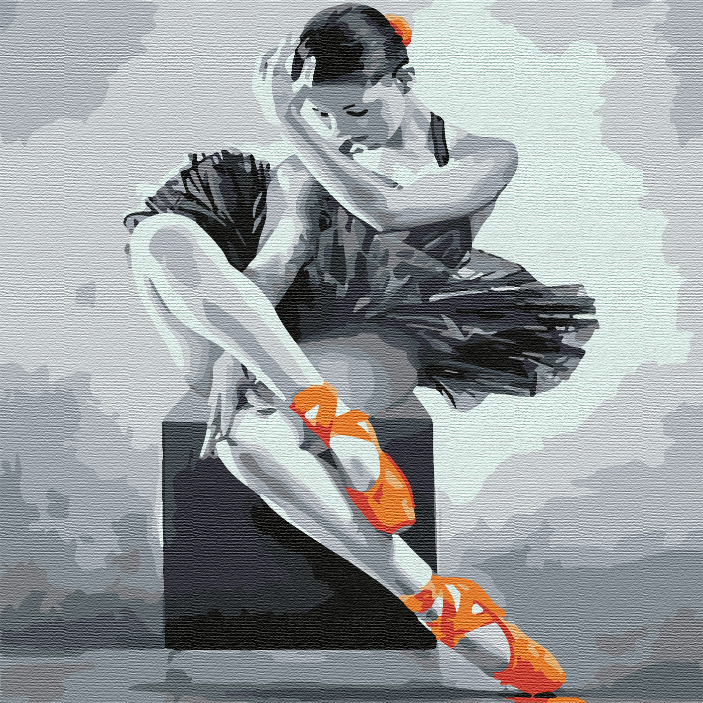 фото Картина по номерам сильвертойз юная балерина