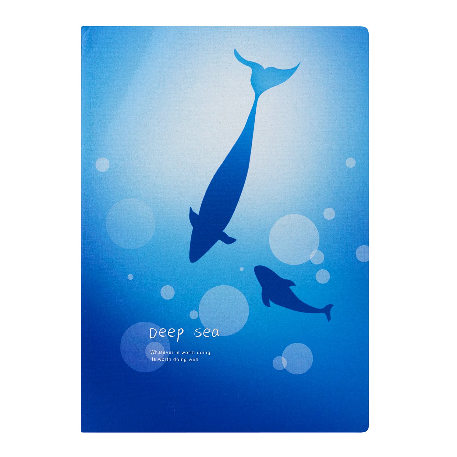 

Тетрадь общая в клетку Kawaii Factory Deep sea Два кита KW049-000295, 40 л., 1 шт.