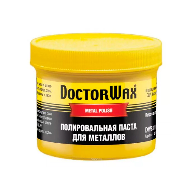 фото Полироль паста для металлов doctor wax dw8319 150мл