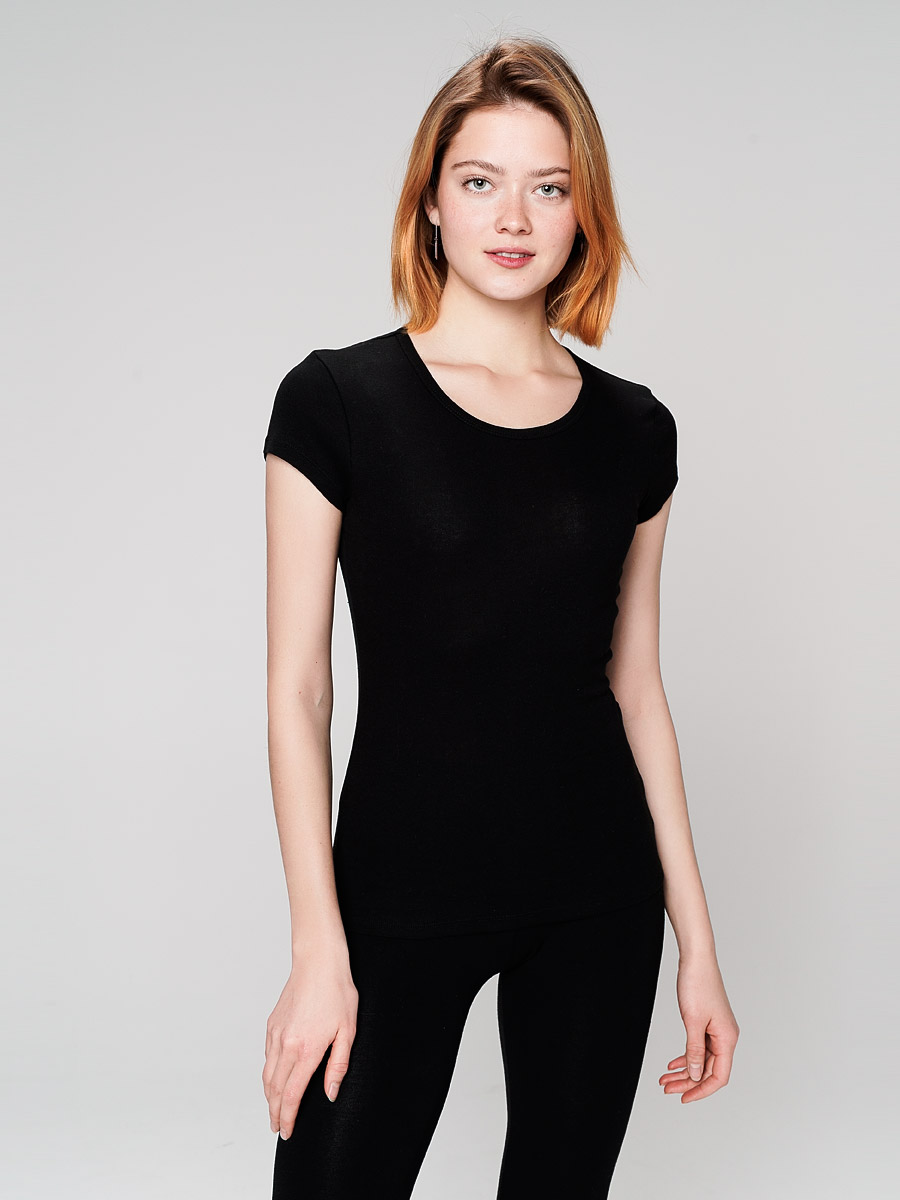 

Футболка женская ТВОЕ 45801 черная S