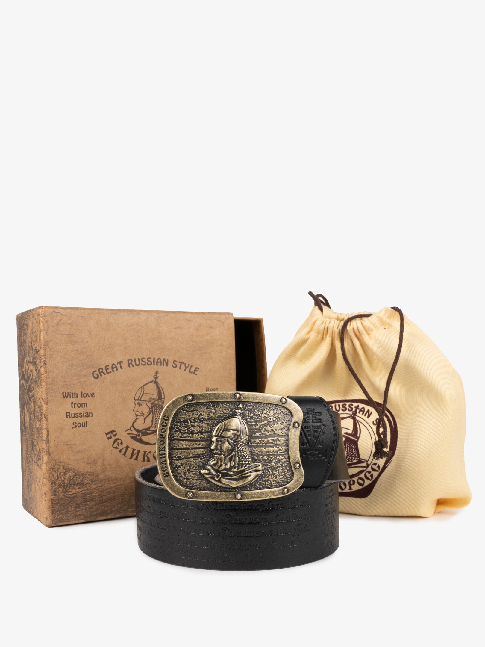 фото Кожанный ремень великоросс "ростовский" pmk758.22.120