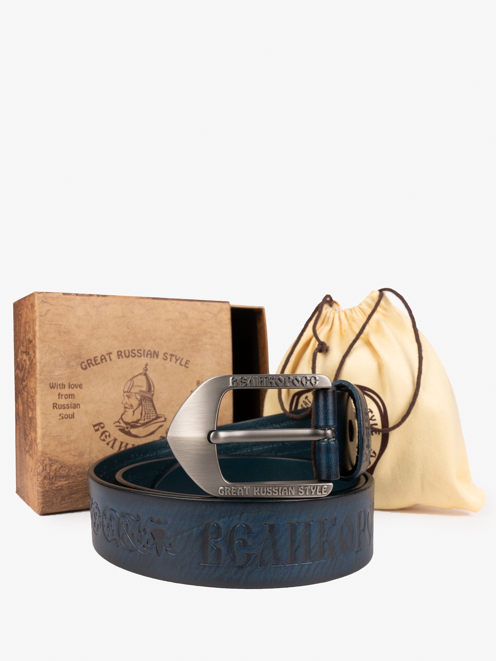 

Ремень мужской Великоросс 774.0912 синий, 120 см, 774.0912