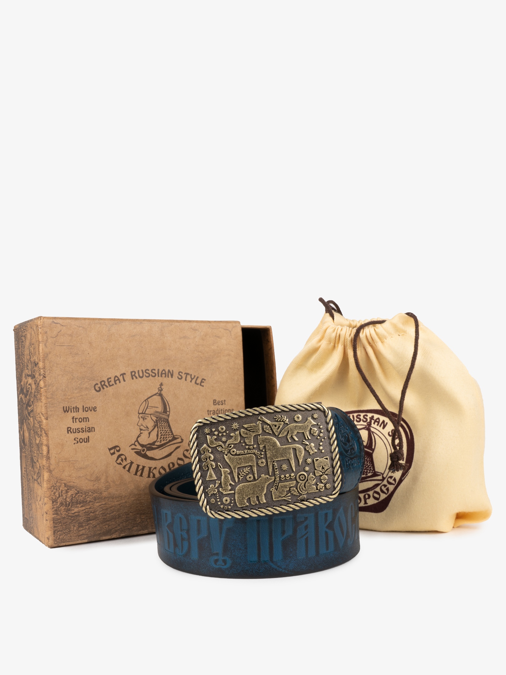 фото Кожанный ремень великоросс "сочинский" pmk765.29.130