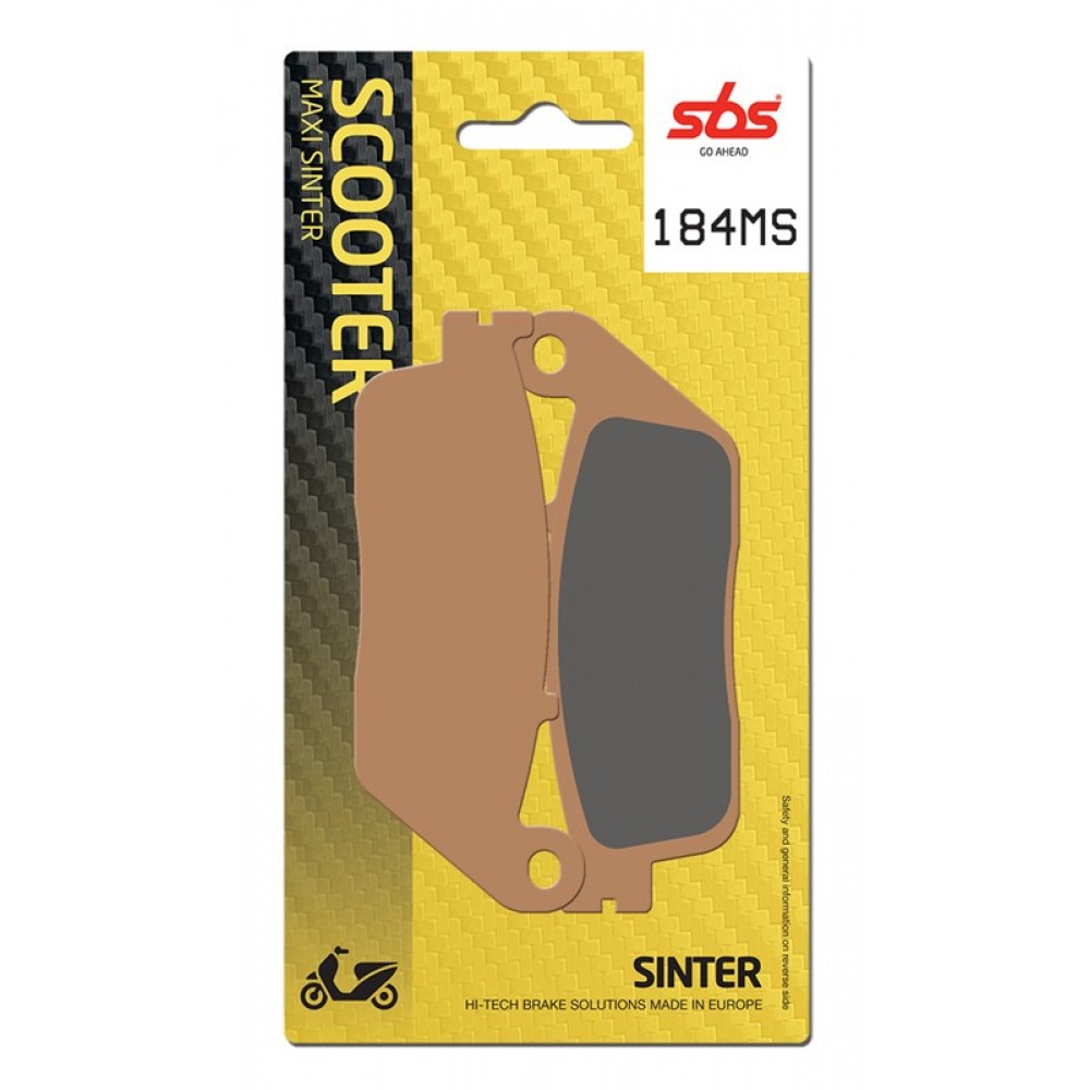 

Тормозные колодки задние SBS 184MS 184ms