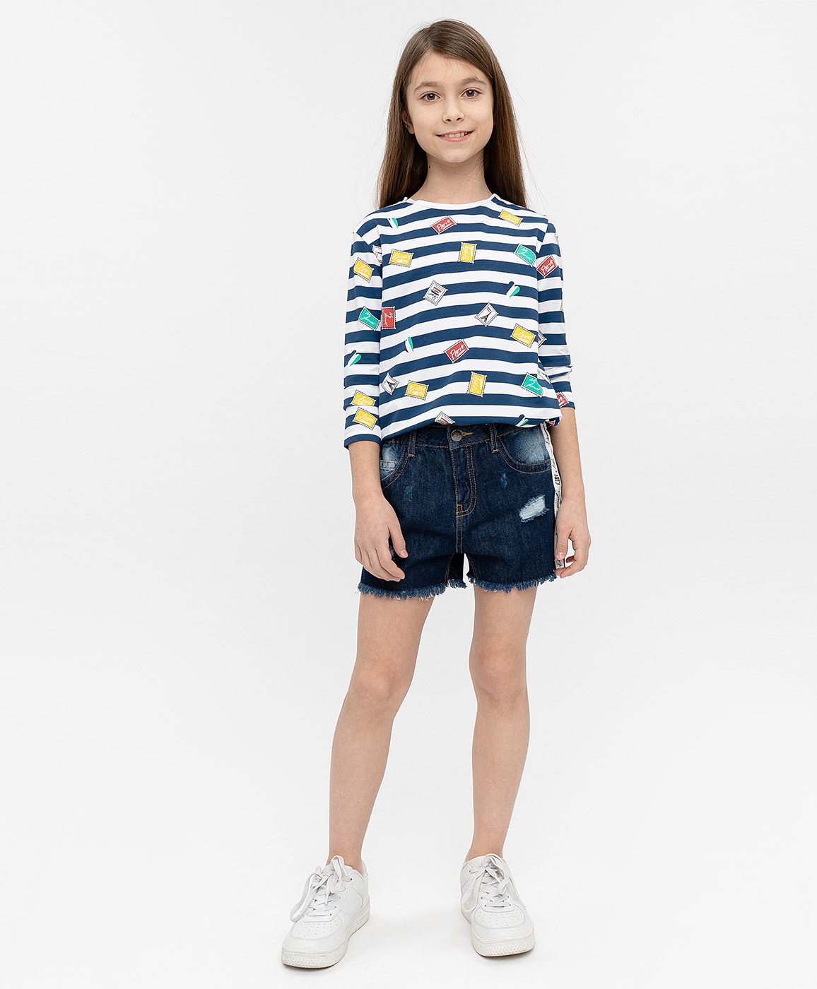 

Шорты для девочек Button Blue, цв. синий, р-р 158, 120BBGC6003D500