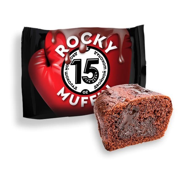 фото Маффин mr. djemius zero rocky muffin 8 55 г, 8 шт., двойной шоколад