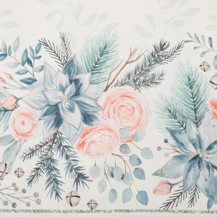 

Скатерть "Этель" Christmas flowers 149х180см с ГМВО, 100%хл, 190г/м2, Разноцветный, 000418455