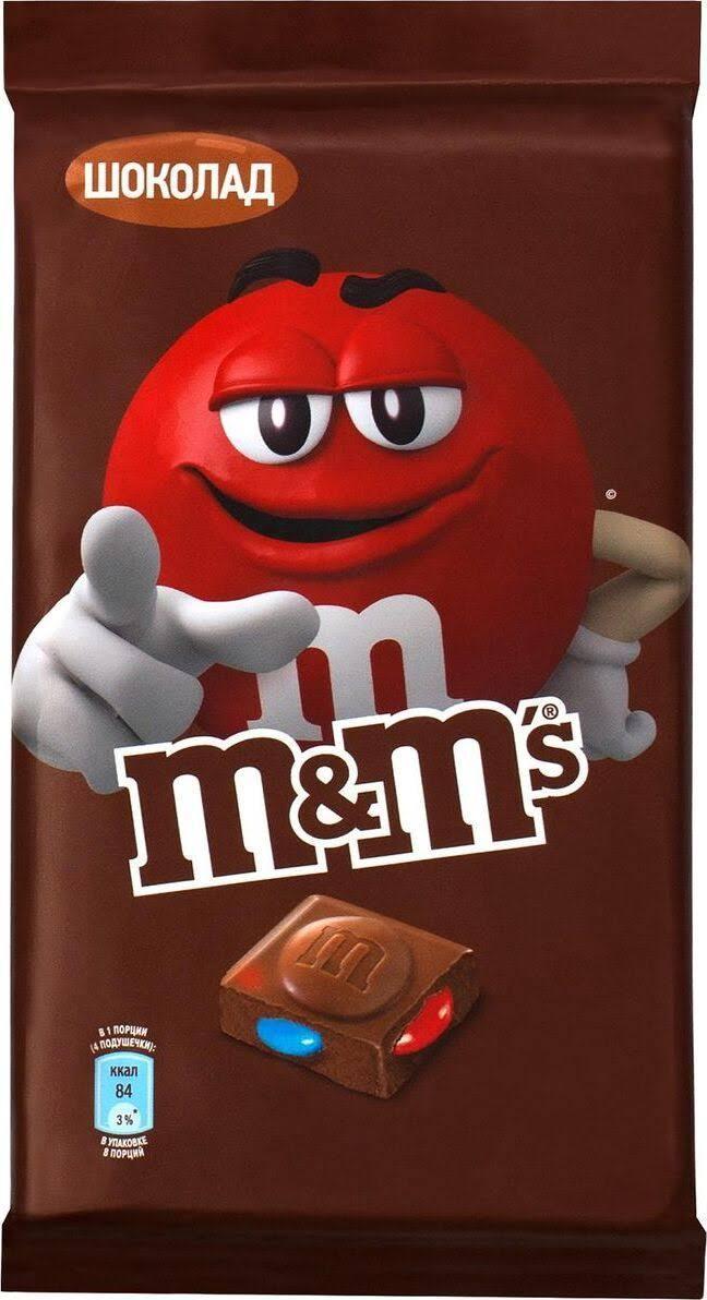 фото Плитка m&m's шоколадная с молочным шоколадом и драже 3*125 г