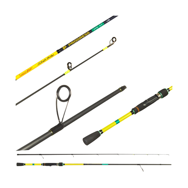 

Удилище Lucky John Progress Jig V2 37 LJPJ2-782MHF, 2,34 м, fast, 12-37 г, Progress Jig V2 37
