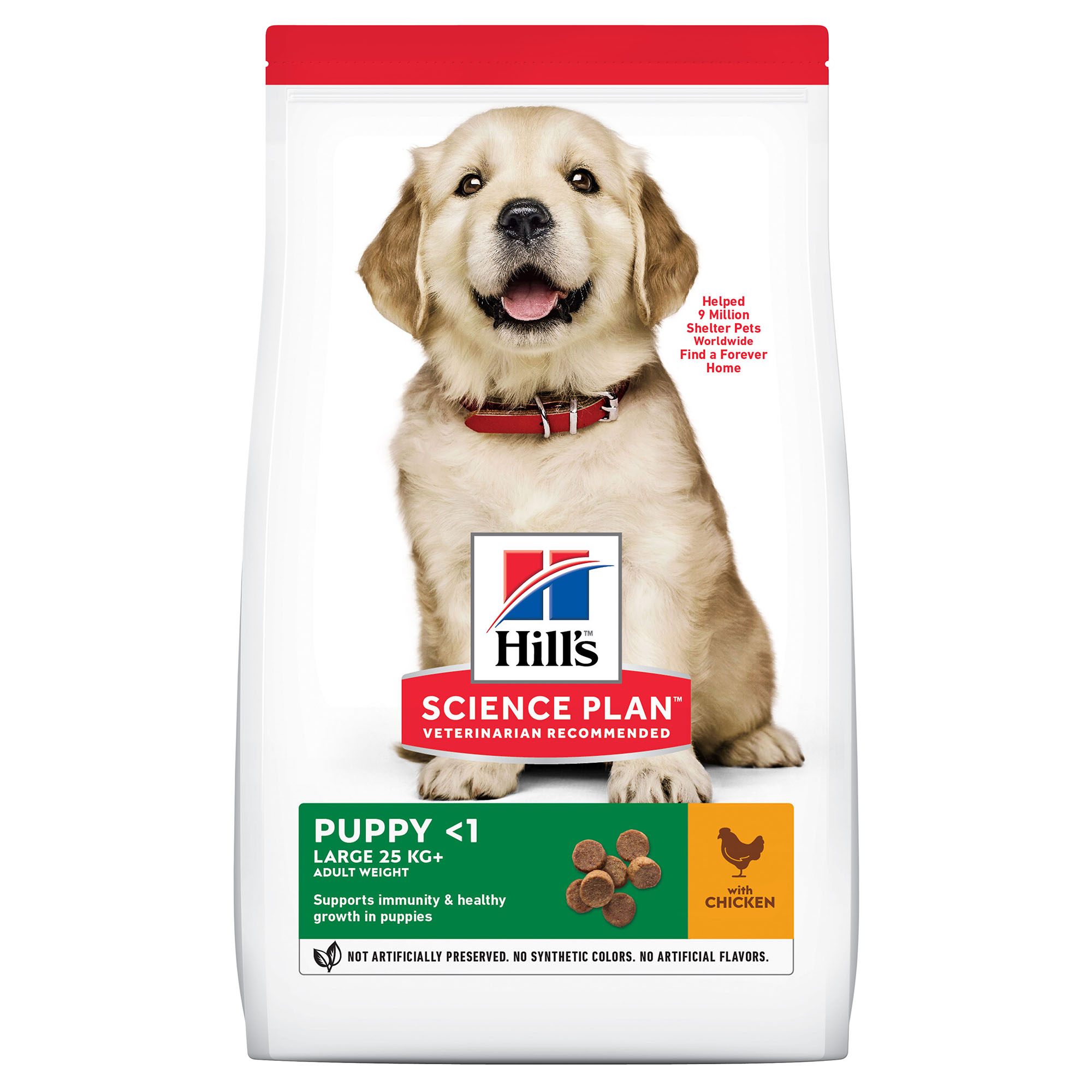 Сухой корм для щенков Hill's Science Plan Puppy Healthy Development Large, курица, 2,5кг