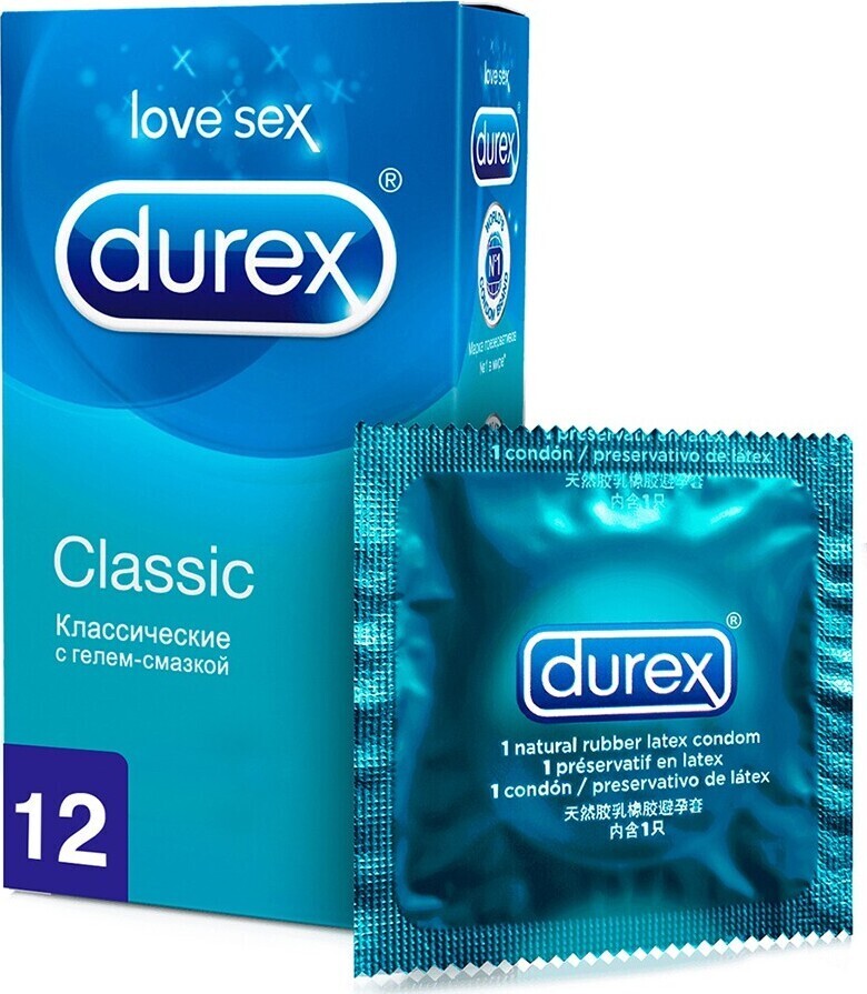 Купить Презервативы Durex Classic 5 упаковок по 12 шт.