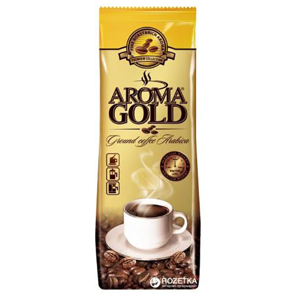 Кофе Aroma Gold Arabica средней обжарки молотый 250 г