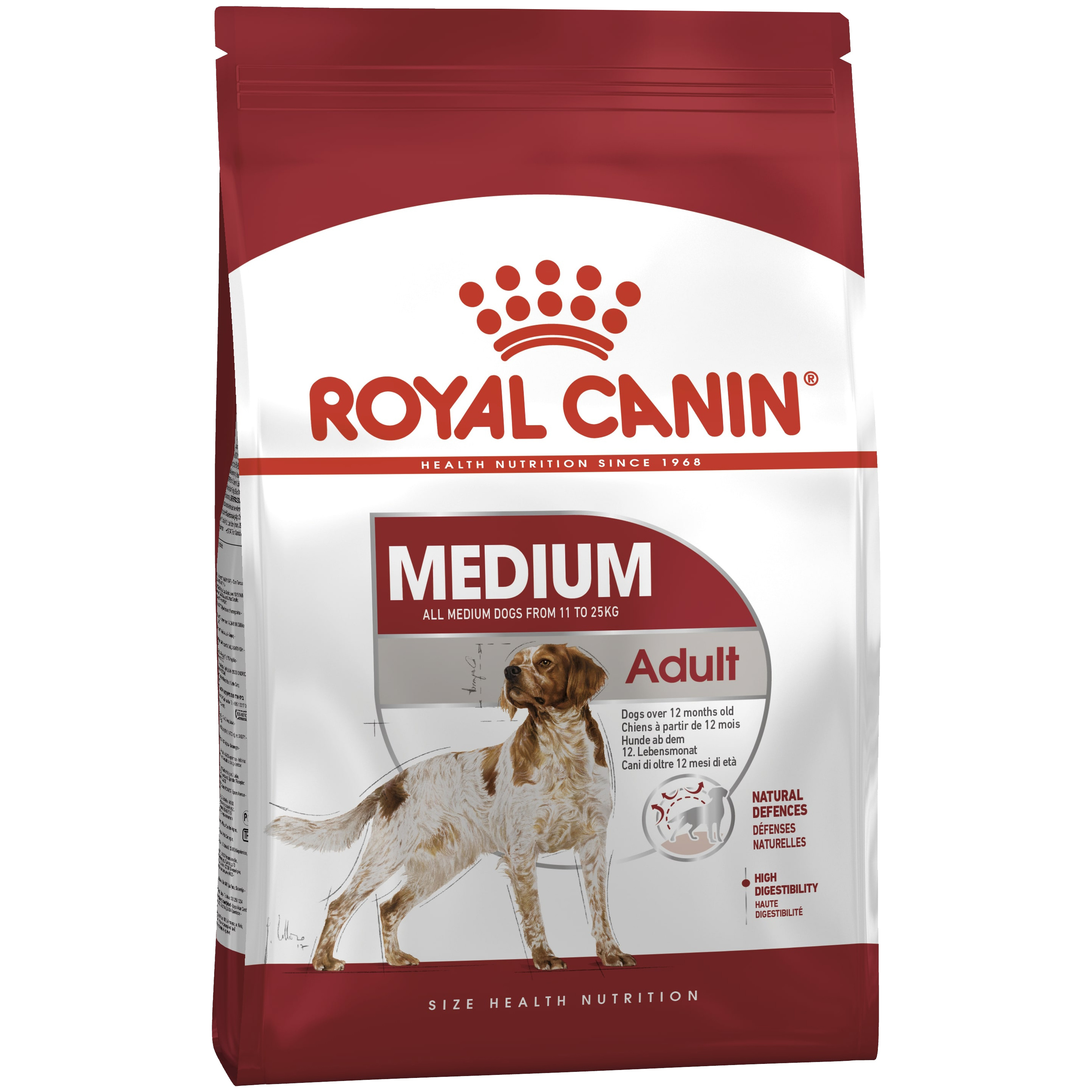 фото Сухой корм для собак royal canin adult medium, рис, птица, свинина, 15кг