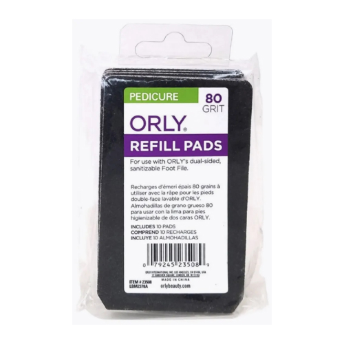 Сменный блок для пилки ORLY Foot File Refill для педикюра абразивность 80 10 шт 940₽