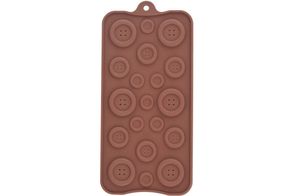 

Силиконовая форма Пуговицы Buttons Хоум новэлтис VL80-336, Коричневый