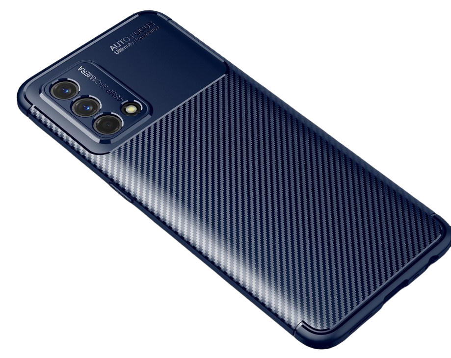 

Бампер MyPads для Oppo A74 4G; Oppo F19; OPPO F19s из силикона синий