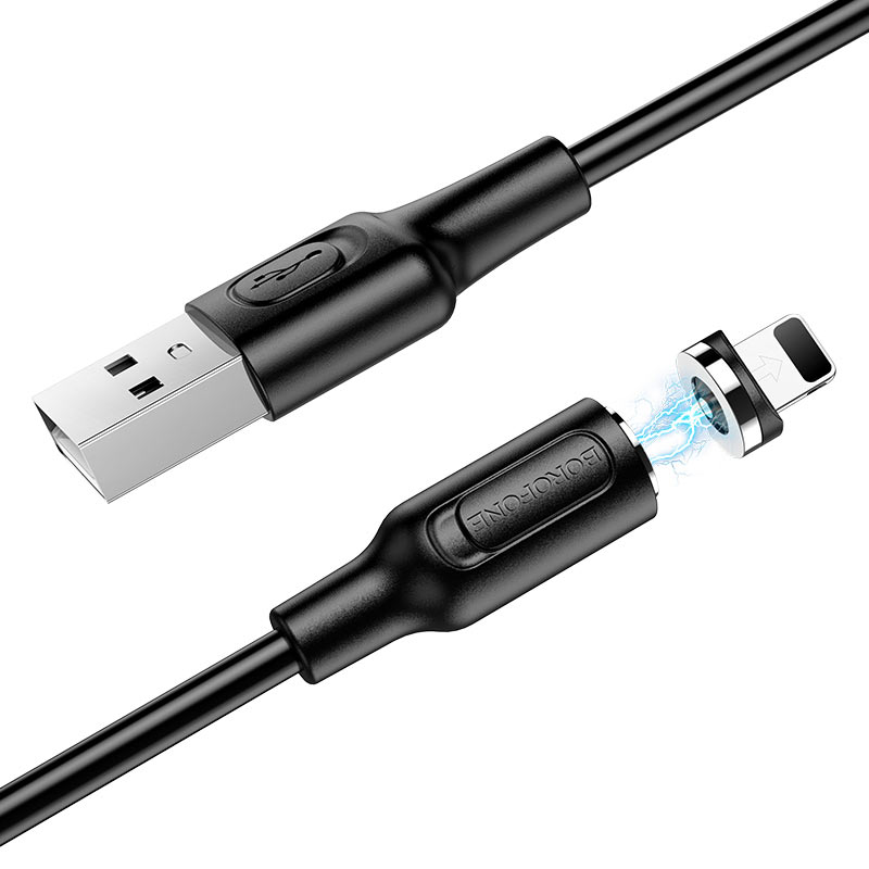 Дата-кабель BOROFONE BX41 Amiable USB - Lightning 1 м, черный