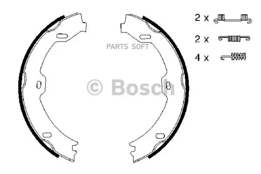 

Тормозные колодки Bosch 0986487666