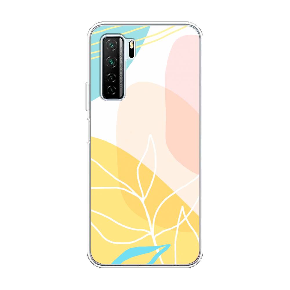 

Чехол Awog на Huawei Nova 7 SE "Летнее настроение", Желтый;голубой;розовый, 6102950-10