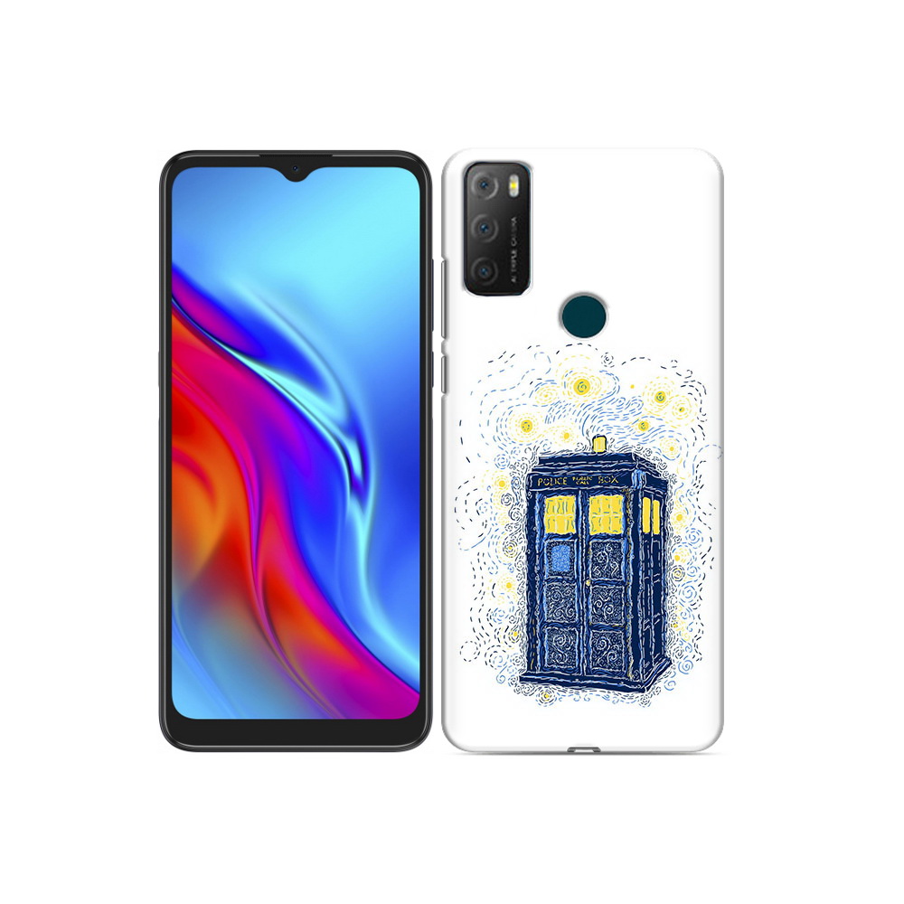 

Чехол MyPads Tocco для TCL 20e будка рисунок, Прозрачный, Tocco