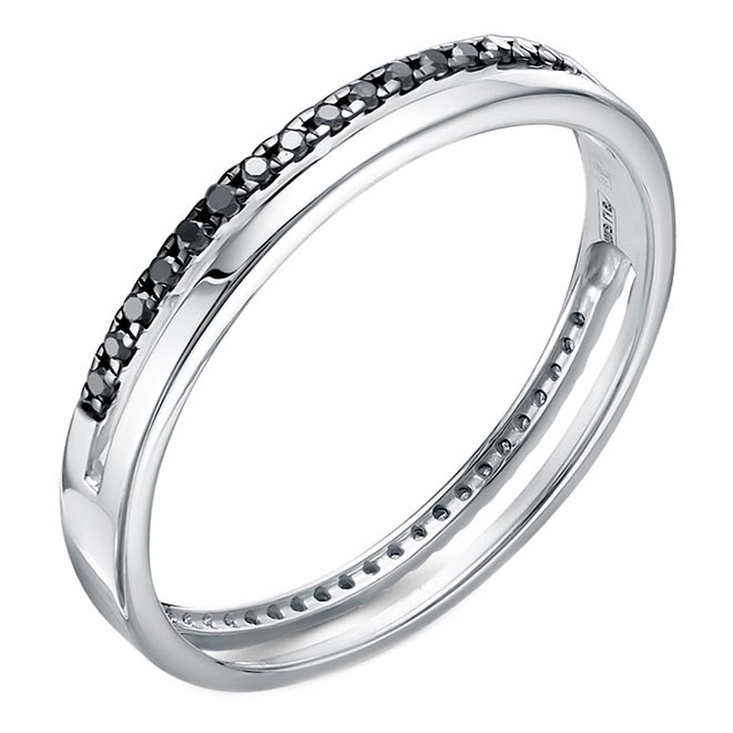 Кольцо из белого золота с бриллиантом р. 18 Vesna jewelry 1134-256-27-00