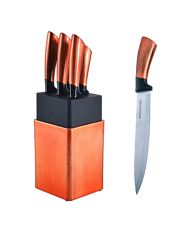 Набор ножей на подставке MAYER&BOCH 6 предметов нержавеющая сталь 29769