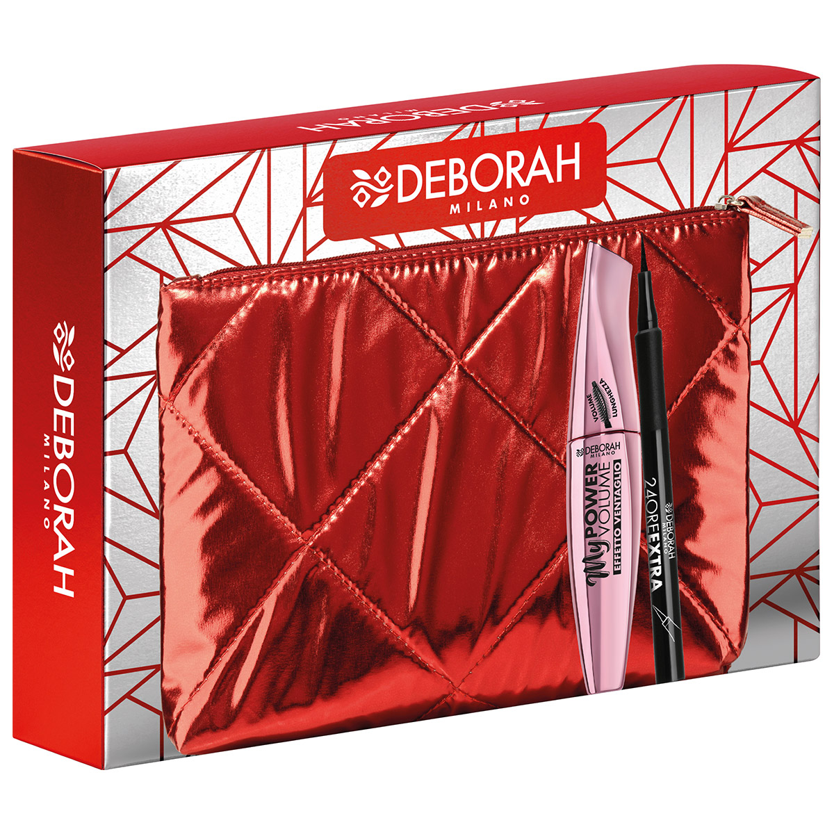 Набор в косметичке Deborah Milano Тушь для ресниц My Power Volume + Подводка для глаз набор для объема волос sdl holiday kit 2020 volume