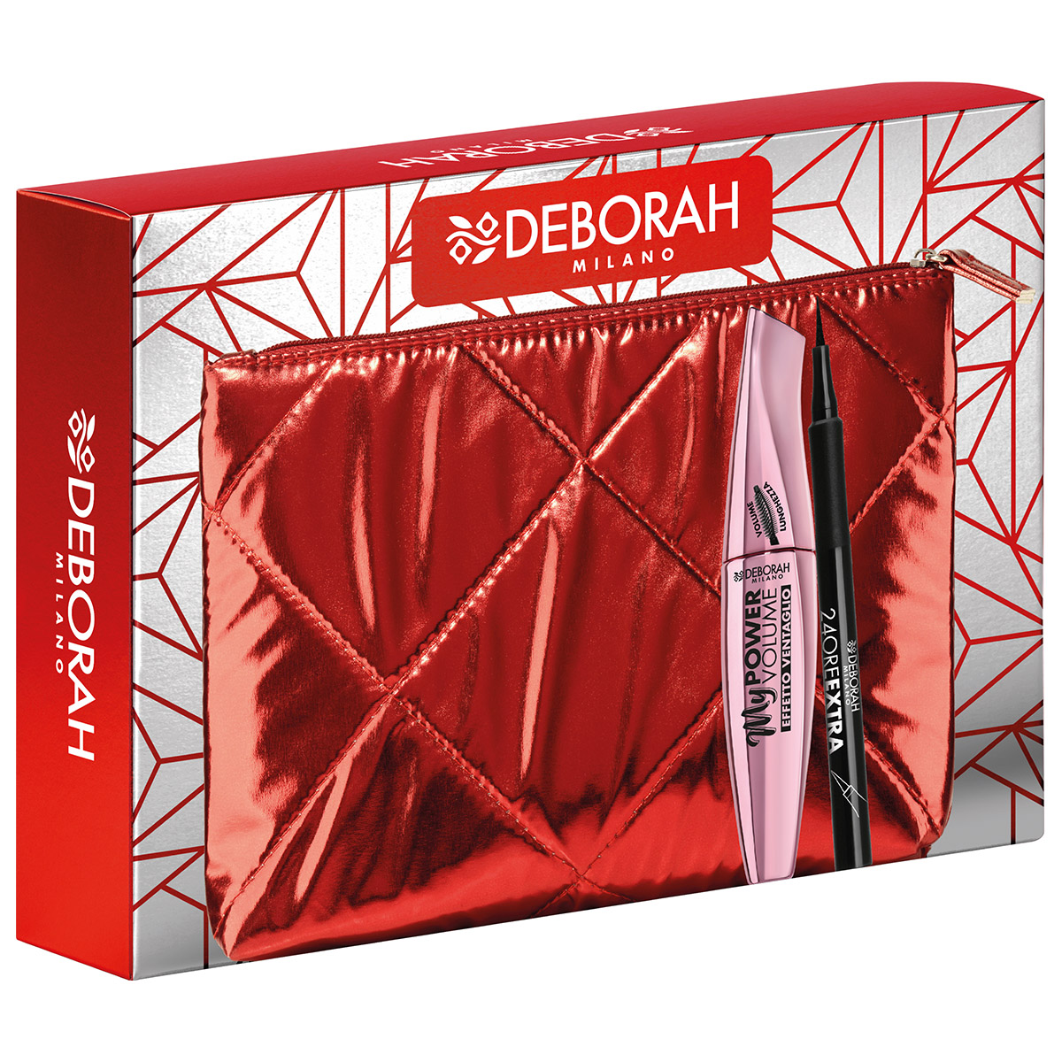 Набор в косметичке Deborah Milano Тушь для ресниц My Power Volume + Подводка для глаз deborah milano тушь для ресниц космический объем 24 ore instant volume up to the stars