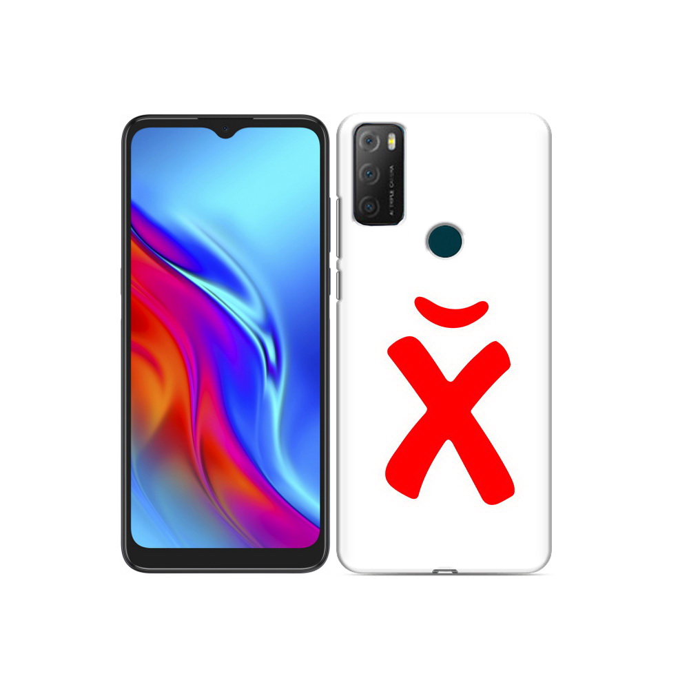 

Чехол MyPads Tocco для TCL 20e абстракция буква х, Прозрачный, Tocco
