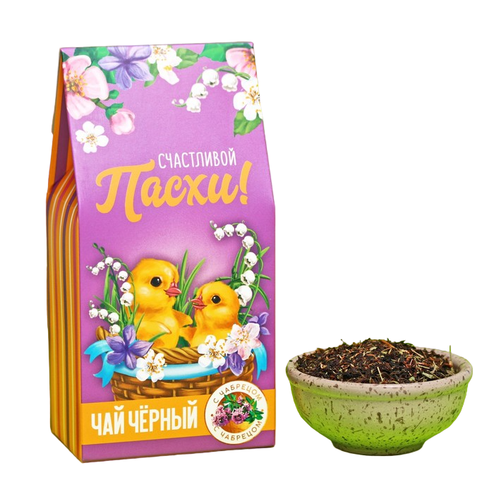 

Чай черный с чабрецом "Счастливой Пасхи", 50 г.
