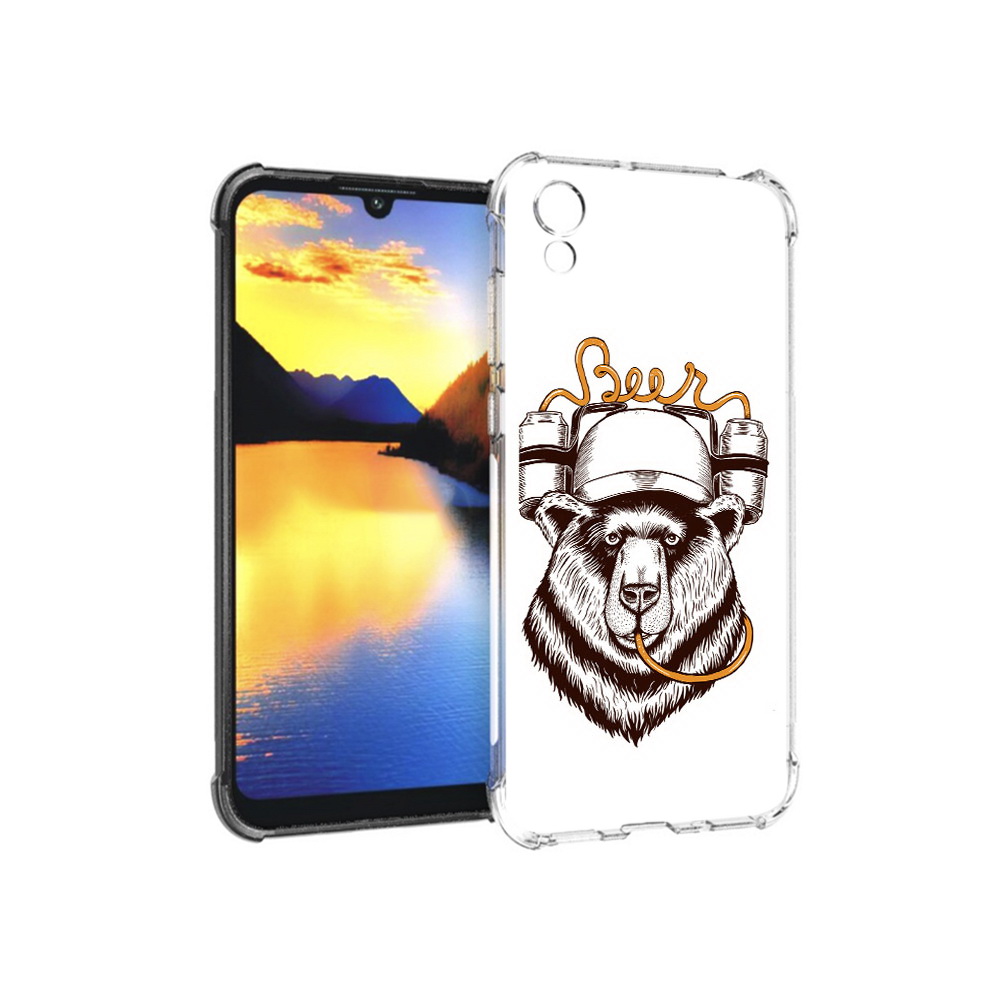 

Чехол MyPads Tocco для Huawei Y5 пивной медведь, Прозрачный, Tocco