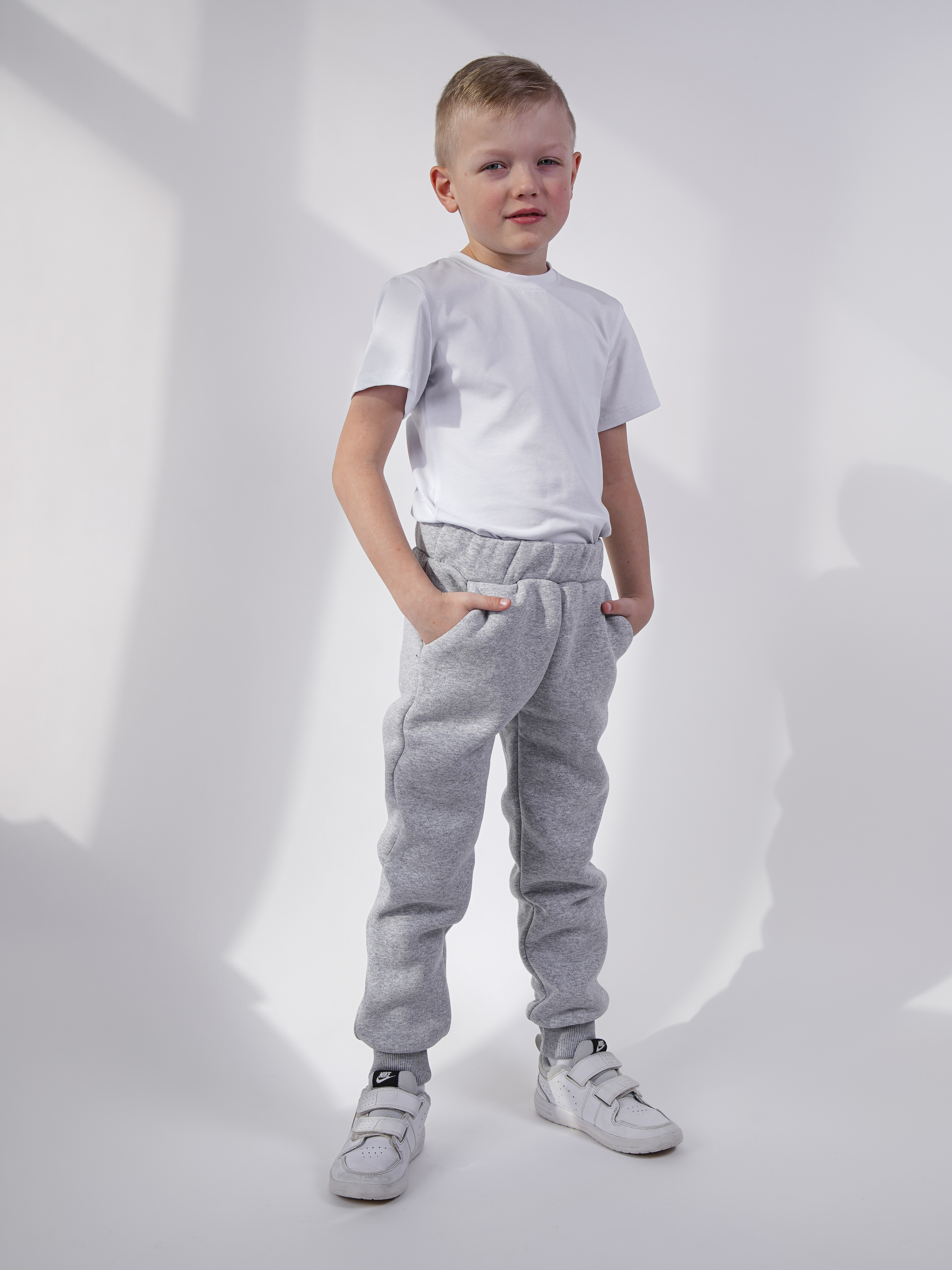 

Брюки детские Rostik trousers, серый меланж, размер 122, trousers