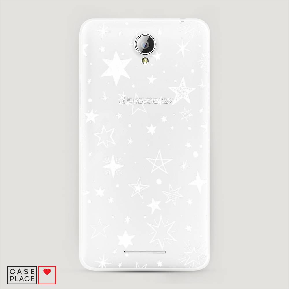 

Чехол Awog на Lenovo A5000 / Леново A5000 "Звездочки графика белая", 111950-7