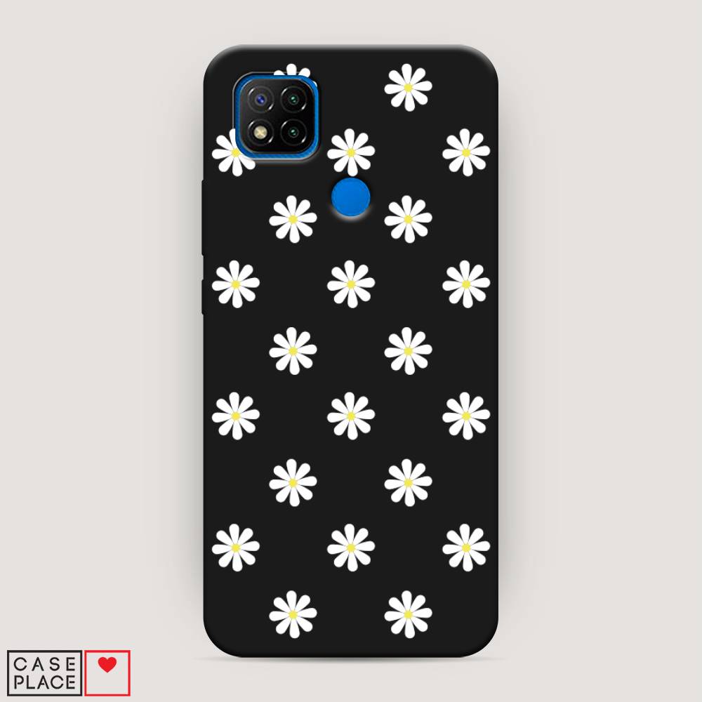 

Матовый силиконовый чехол "Маленькие ромашки" на Xiaomi Redmi 9C, 39052-1