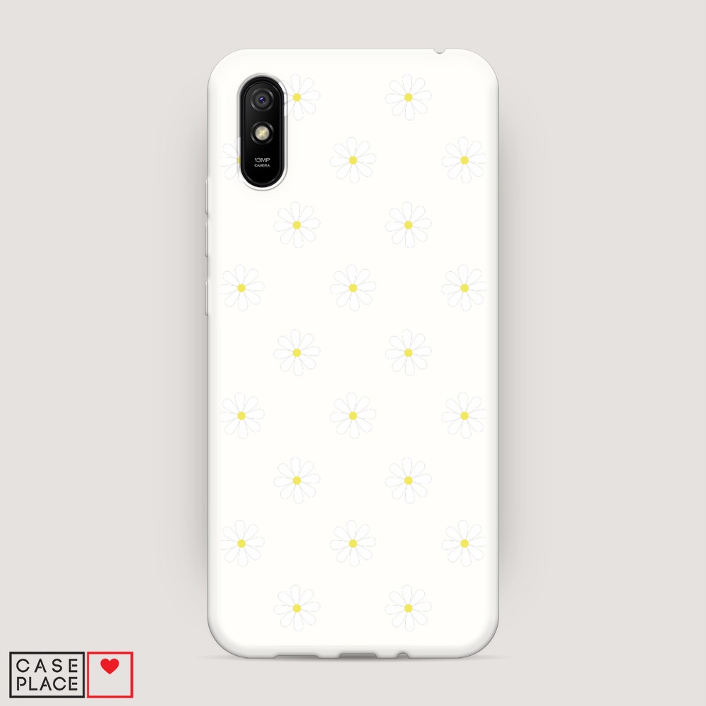 

Матовый силиконовый чехол "Маленькие ромашки" на Xiaomi Redmi 9A, 38957-1