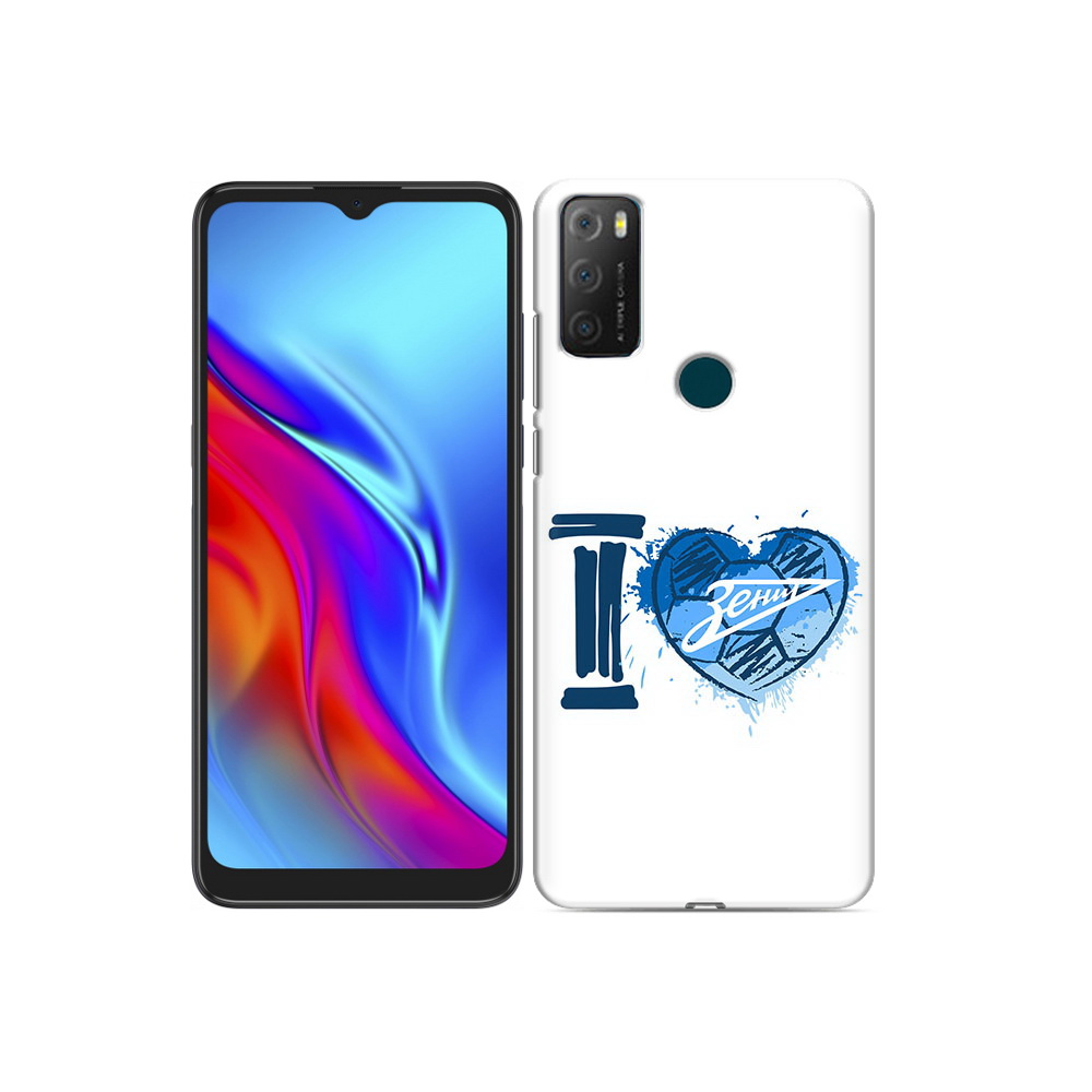 

Чехол MyPads Tocco для TCL 20e ФК я люблю зенит, Прозрачный, Tocco