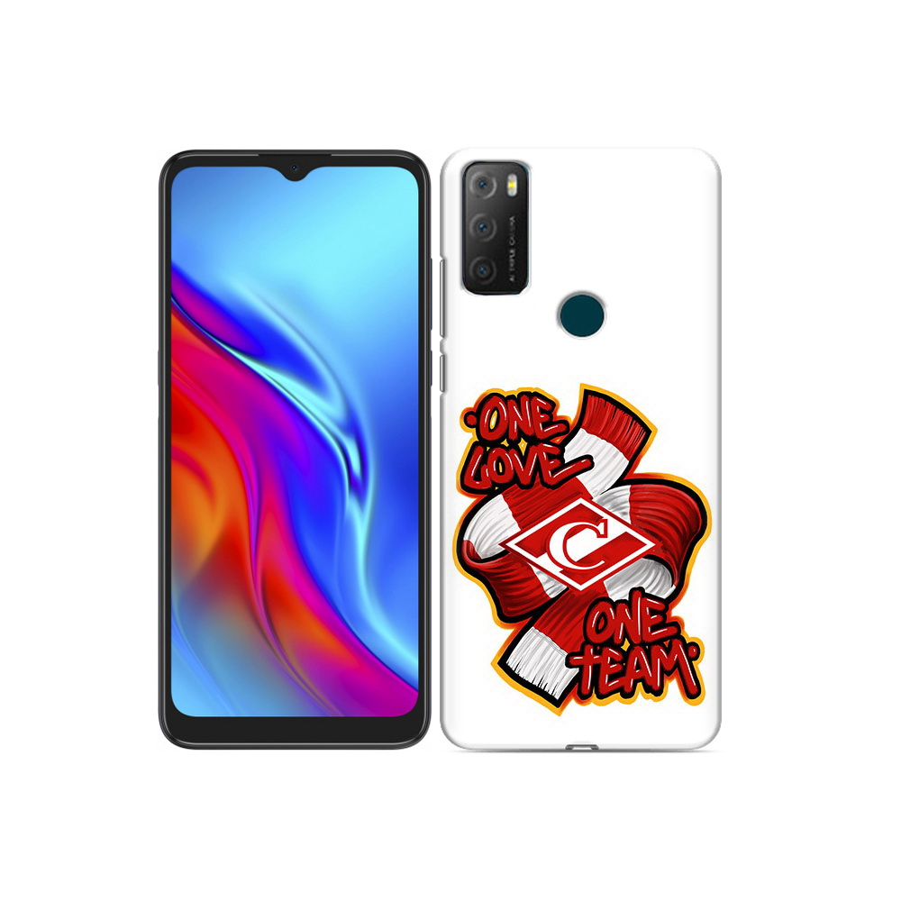 

Чехол MyPads Tocco для TCL 20e ФК спарак 1 любовь, Прозрачный, Tocco