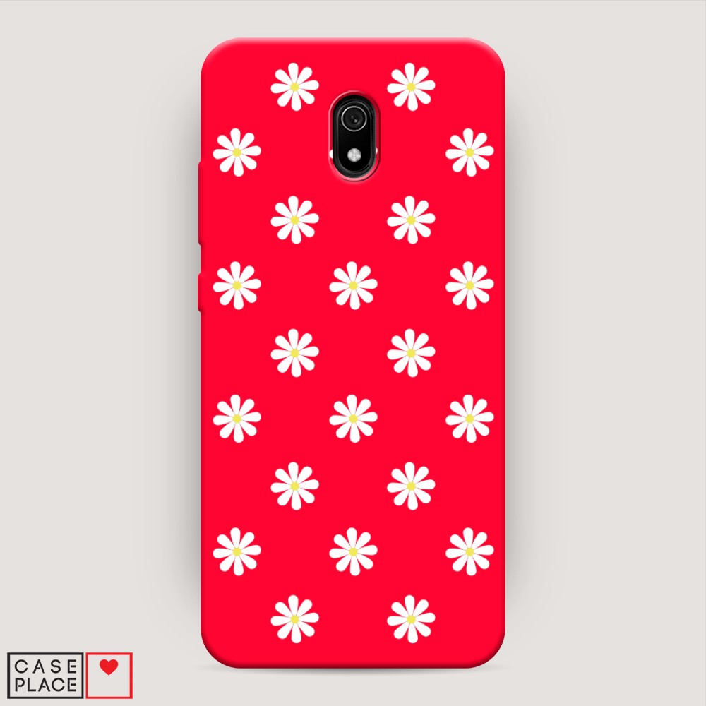 

Матовый силиконовый чехол "Маленькие ромашки" на Xiaomi Redmi 8A, 37253-1