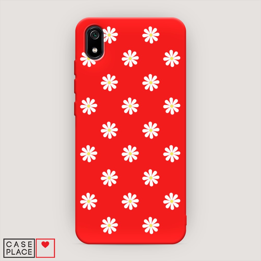 

Матовый силиконовый чехол "Маленькие ромашки" на Xiaomi Redmi 7A, 35453-1
