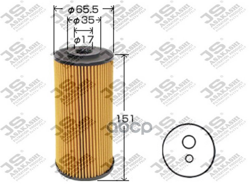 фото Фильтр масляный js oe584j js asakashi js asakashi арт. oe584j brave