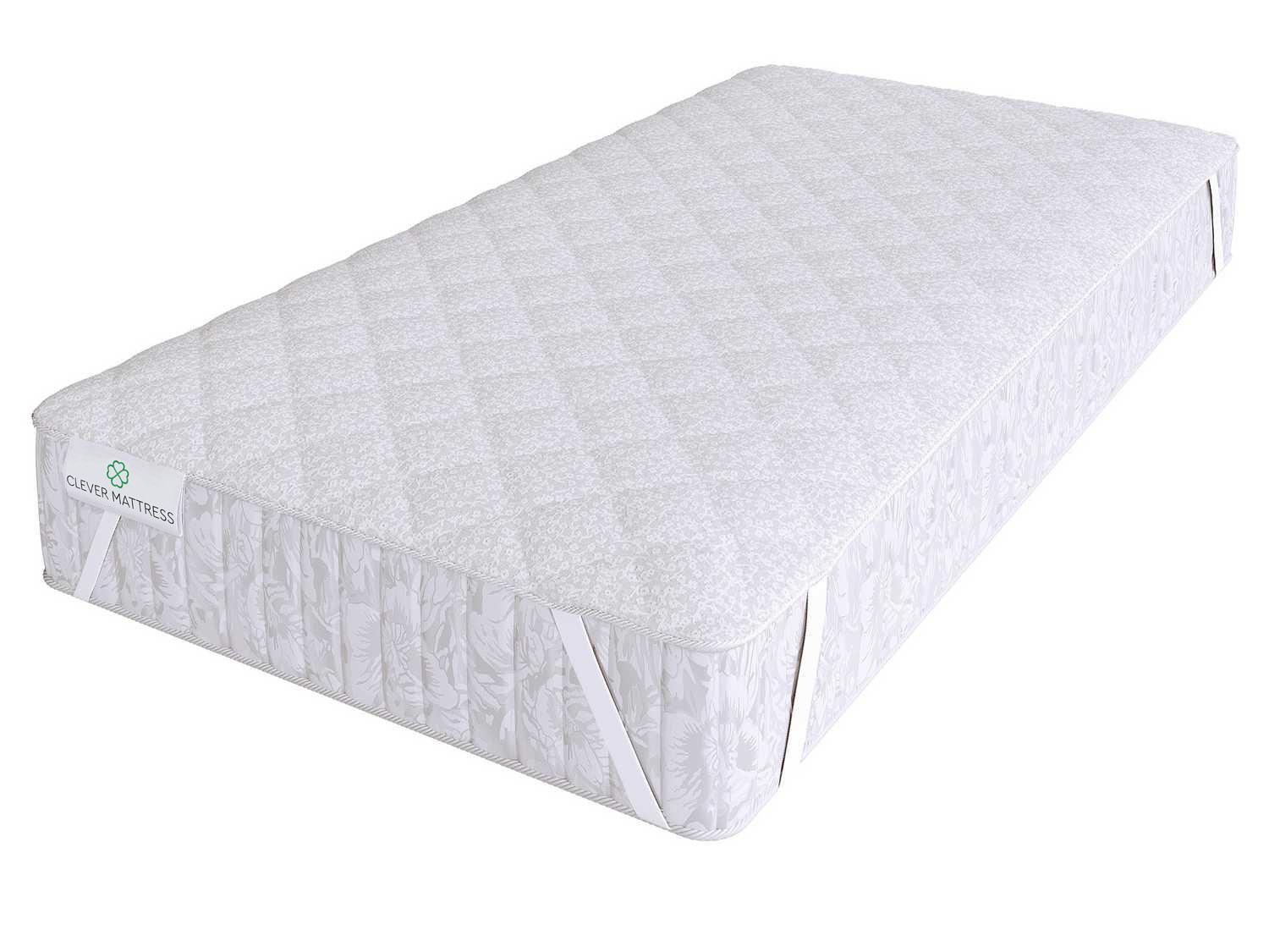 

Наматрасник-топпер Clever-Mattress Cotton 95x205 на резинках на матрас высотой до 25 см, Cotton