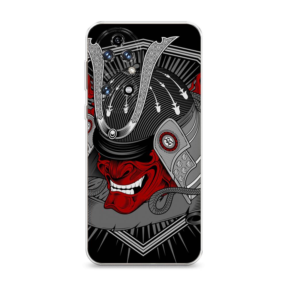 

Чехол на Huawei P50 "Красная маска самурая", Белый;красный;черный, 6104950-4