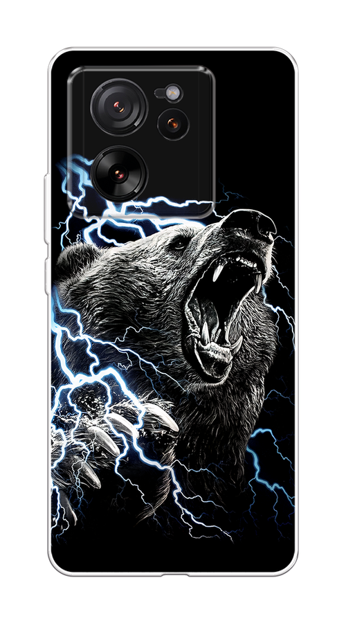 

Чехол на Xiaomi 13T Pro "Гроза и медведь", Черный;серый;серебристый, 319950-1