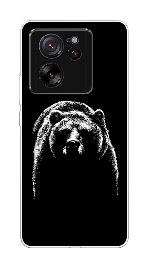 

Чехол на Xiaomi 13T Pro "Медведь в ночи", Белый;черный, 319950-1
