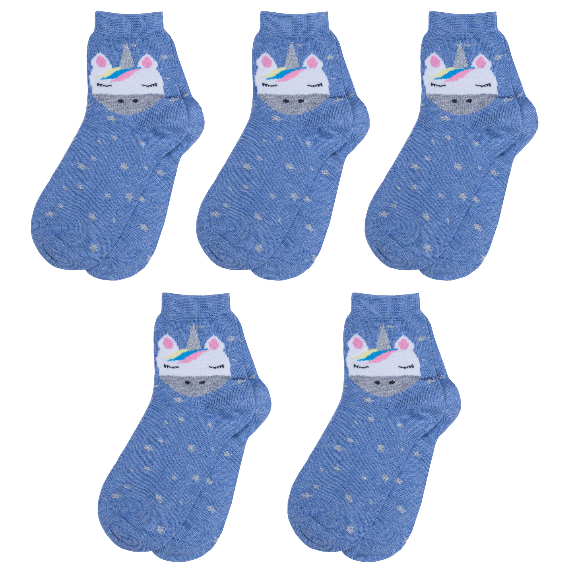 

Носки для девочек Rusocks 5-Д3-13160 цв. синий; серый; белый р. 26-28, 5-Д3-13160