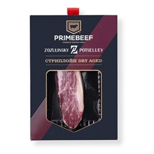 Стейк из мраморной говядины без кости Primebeef Zozulinsky Potseluev Стриплойн 300 г 4750₽