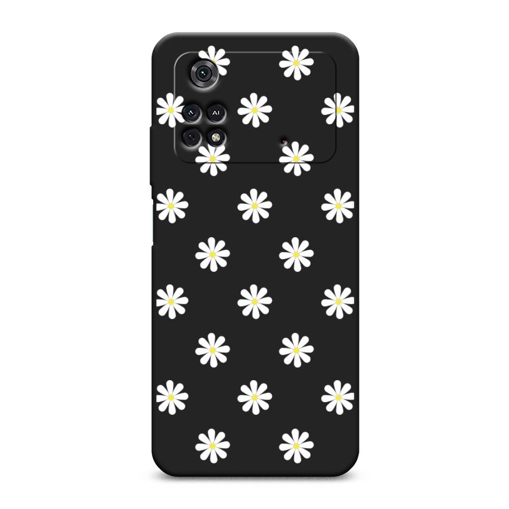 

Матовый силиконовый чехол "Маленькие ромашки" на Xiaomi Poco M4 Pro 4G, 313052-1