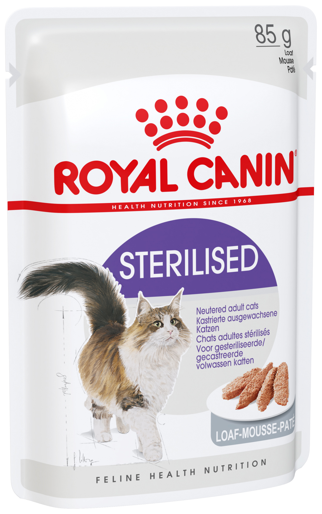 фото Влажный корм для кошек royal canin sterilized, мясо, 12шт, 85г