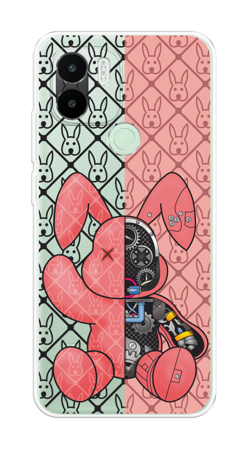 

Чехол на Xiaomi Redmi A1+/Redmi A2+/C51/C50 "Киборг-заяц розовый", Розовый;прозрачный;черный, 318550-1