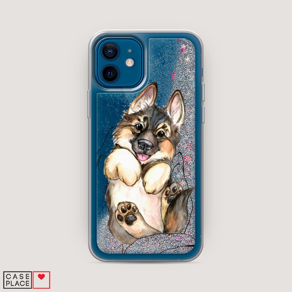

Чехол Awog на Apple iPhone 12 / Айфон 12 "Овчарка в ладошках", Разноцветный, 12591-1